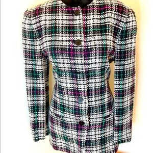 Evan Picone Tweed Blazer